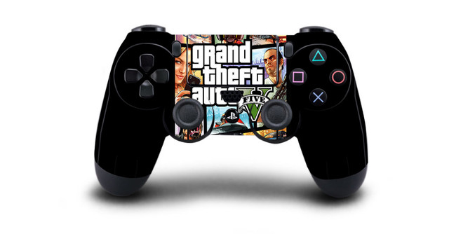 Grand Theft Auto V Pele GTA 5 Adesivo, Decalque para Sony, Playstation 4,  Dualshock 4, Controlador de jogo, 1Pc - AliExpress